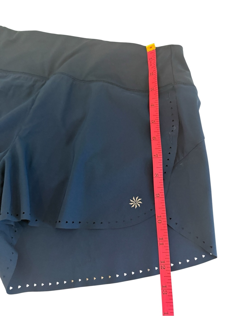 Athleta Navy Laser-Cut Running Short - Picture 7 of 8